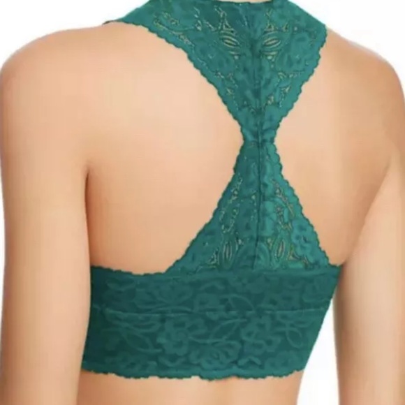 Free People Racerback Bralette OB59094 Pine size L - Picture 6 of 7